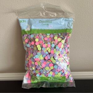 Multicolor Paper Confetti Easter Birthday Party 3 Oz Bag Pastel Colorful Spring